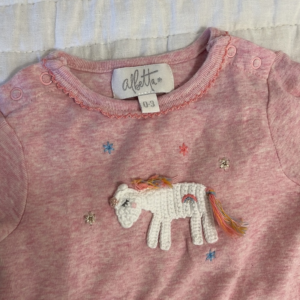 Albetta unicorn onesie